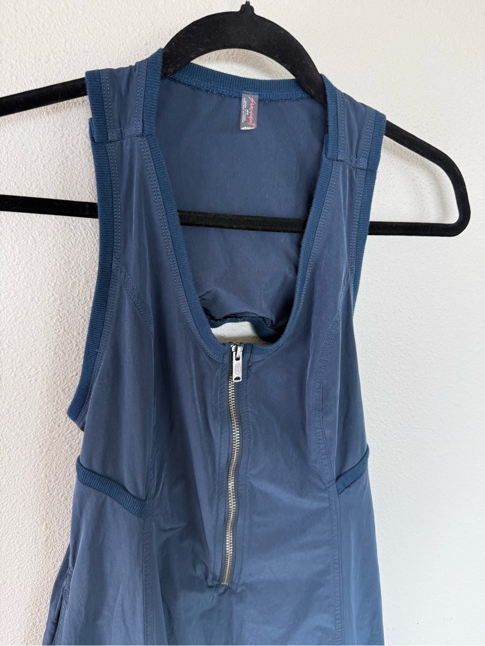 FREE PEOPLE FP Movement Over Under Jumpsuit Midnight Navy Blue Casual Women’s XS - Picture 6 of 16